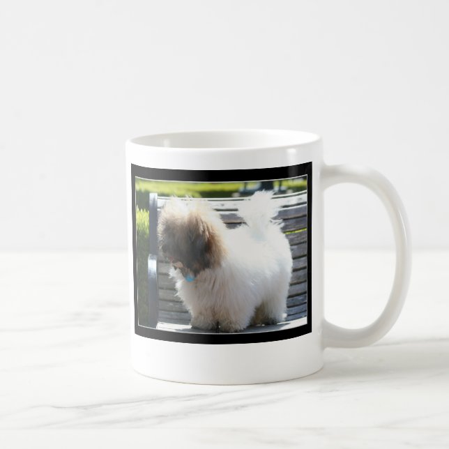 Café Taza de Tulear Puppy del algodón (Derecha)