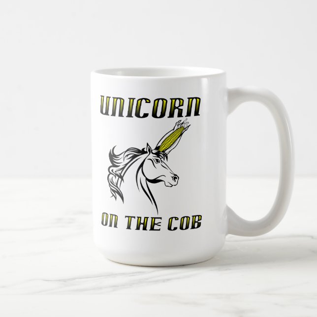 Café Taza de Unicornio con Mazorca de Maíz (Derecha)