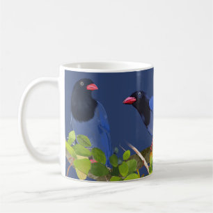 Café Taza de Urraca Azul