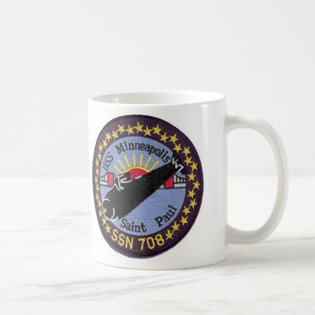 Café Taza de USS Minneapolis San Pablo SSN 708 (Derecha)
