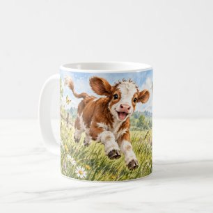 Café Taza de vaca alegre Kicking Up a Little Joy