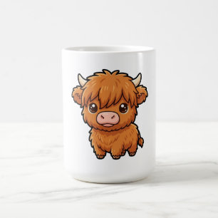 Café Taza de vaca Highland de bebé linda