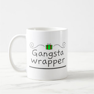 Café Taza de vacaciones con envoltura de gánster