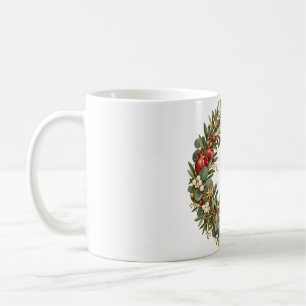 Café Taza de vacaciones de corona de invierno de granad