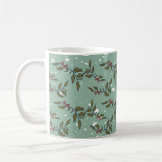 Café Taza de vacaciones en el jardín para Navidad