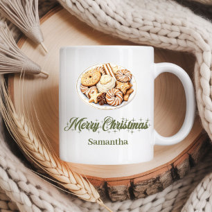 Café Taza de vacaciones escandinava personalizada con n