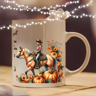 Café Taza de vaquera de otoño