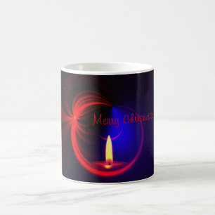 Café Taza de Vela Feliz Navidad
