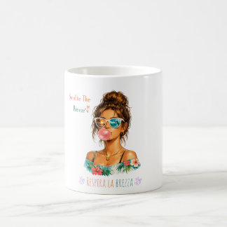 Café Taza de verano tropical – Respira la brisa
