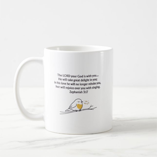 Café Taza de versículo bíblico cristiano | Regalo de al (Izquierda)