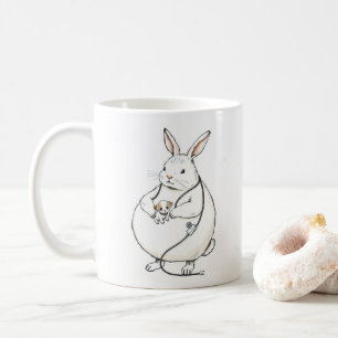 Café Taza de veterinario de conejo regordete - Regalo d