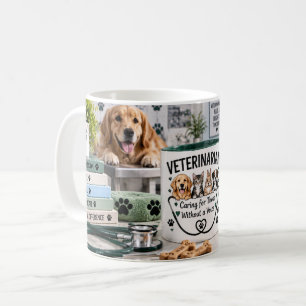 Café Taza de veterinario que cuida animales