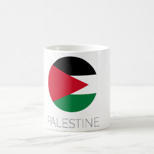 Café Taza de viaje de la bandera de Palestina