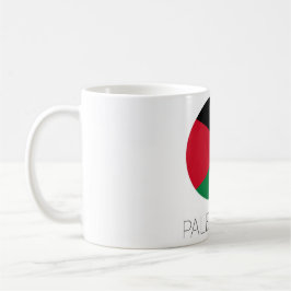 Café Taza de viaje de la bandera de Palestina