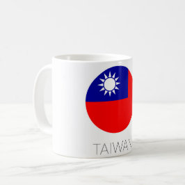 Café Taza de viaje de la bandera de Taiwán