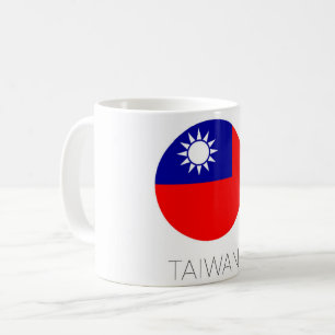 Café Taza de viaje de la bandera de Taiwán