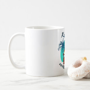 Café Taza de viaje 'La aventura espera' – Furgoneta ret
