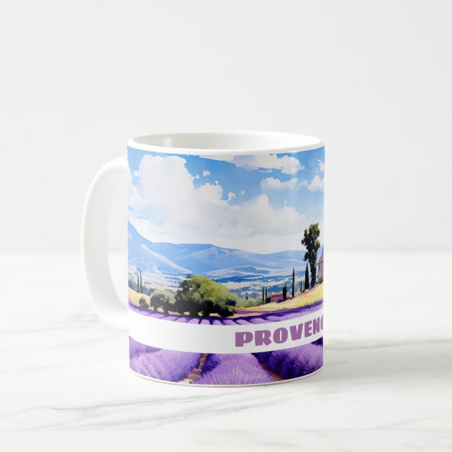 Café Taza de viaje Lavanda en Provenza (Anverso izquierdo)