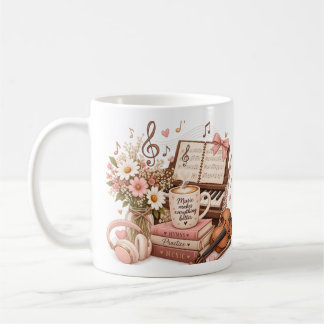 Café Taza de Vibraciones Acogedoras de Otoño
