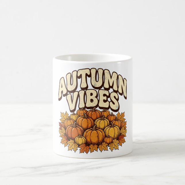 Café Taza de vibraciones de otoño (Centro)