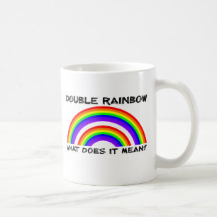 Café Taza de video de doble arcoíris