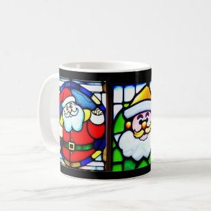 Café Taza de vidrio tintado de Papá Noel