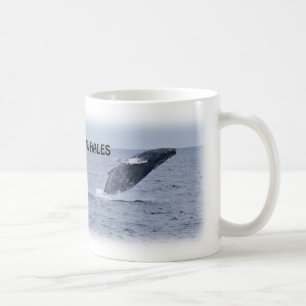 Café Taza de violación de dos ballenas jorobadas