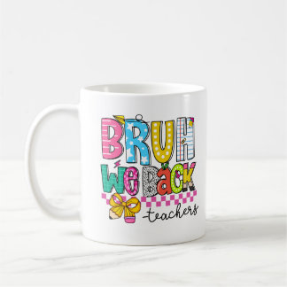 Café Taza de vuelta al cole para profesor con diseño ad