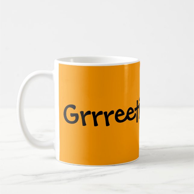 Café Taza de Westie Grrreetings (Izquierda)