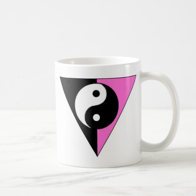 Café Taza de Yin Yang del triángulo (Derecha)