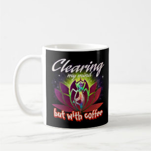 Café Taza De Yoga Divertida De Limpiar Mi Mente Pero Co