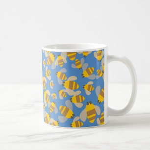 Café Taza de zumbido de las abejas de la miel