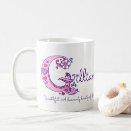 Café Taza decorativa del monograma de G del significado