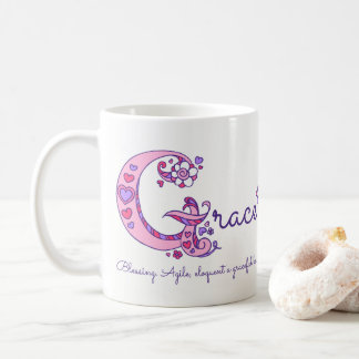 Café Taza decorativa del monograma de G del significado