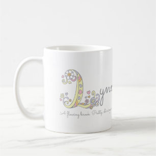 Café Taza decorativa del nombre y del significado de