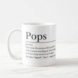 Café Taza Definición de Pops • Regalo Personalizado par