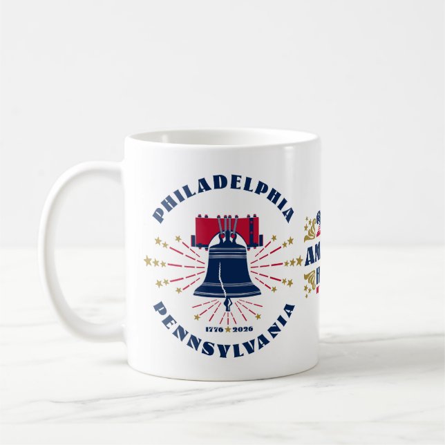 Café Taza del 250 Aniversario de la Campana de la Liber (Izquierda)