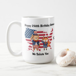 Café Taza del 250 cumpleaños de América