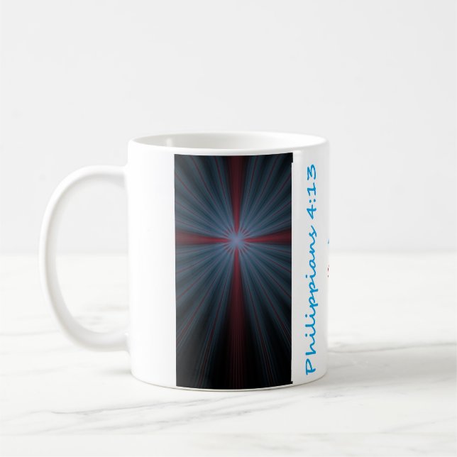 Café Taza del 4:13 de la cruz/de Phil (Izquierda)