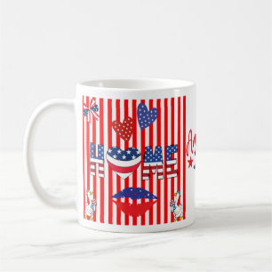 Café Taza del 4 de julio que dice América Ya'll