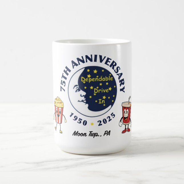 Café Taza del 75º Aniversario de Dependable Drive In (Centro)
