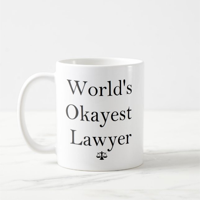 Café Taza del abogado de Okayest del mundo (Izquierda)