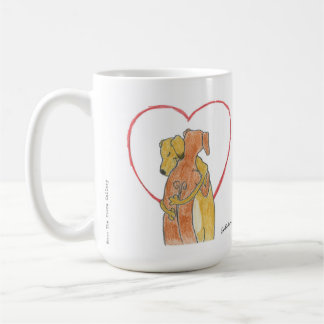 Café Taza del abrazo de Rhodesian Ridgeback