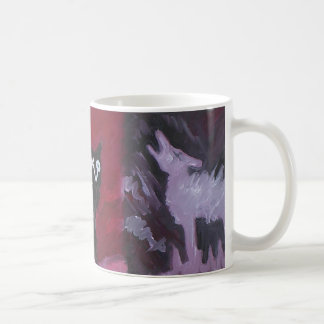 Café Taza del abrigo de las noches del coyote