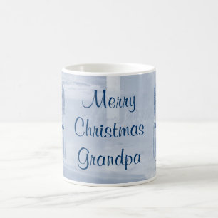Café Taza del abuelo de las Felices Navidad por Janz