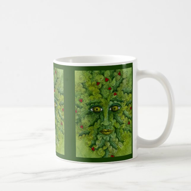 Café Taza del acebo de Greenman (Derecha)