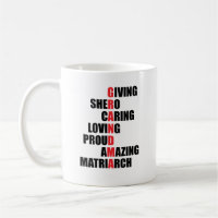 Taza del Acrostic de la abuela
