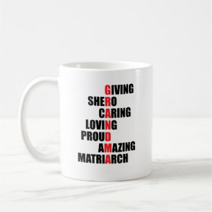 Café Taza del Acrostic de la abuela