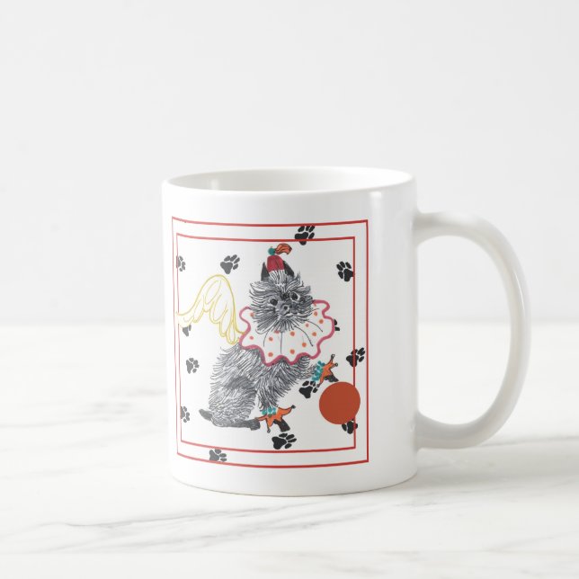 Café Taza del Affenpinscher de los ángeles de Gulliver (Derecha)