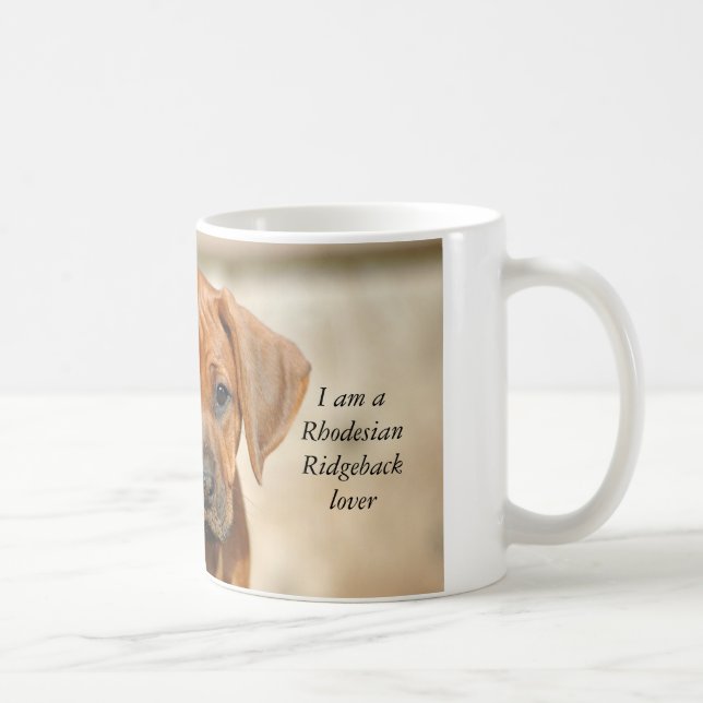 Café Taza del amante de Rhodesian Ridgeback (Derecha)